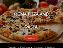 Tablet Screenshot of monapizzaandpasta.com